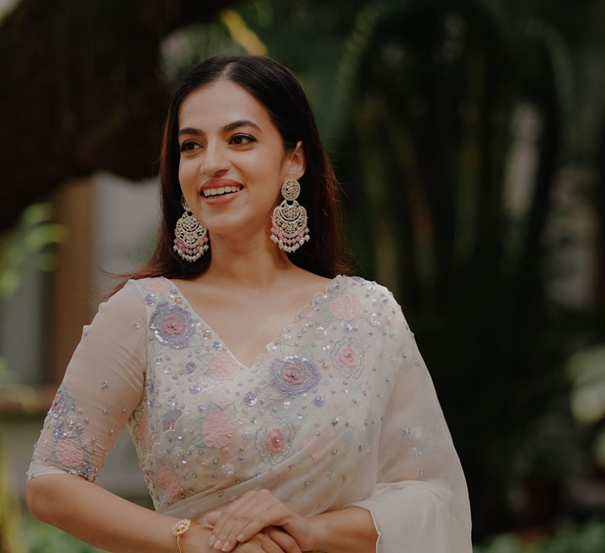 Designer saree look