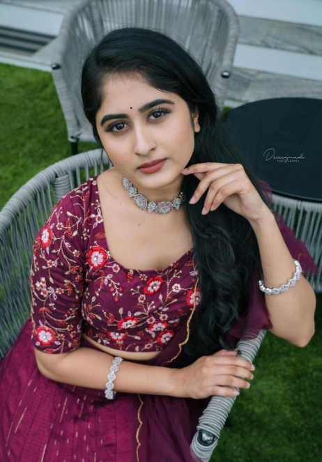 Krishnapriya in Mira Designs outfit